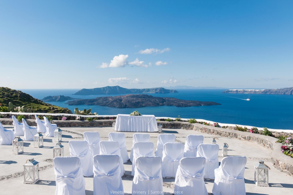 Venetsanos Winery Wedding Venue Santorini | Divine Weddings Santorini ...